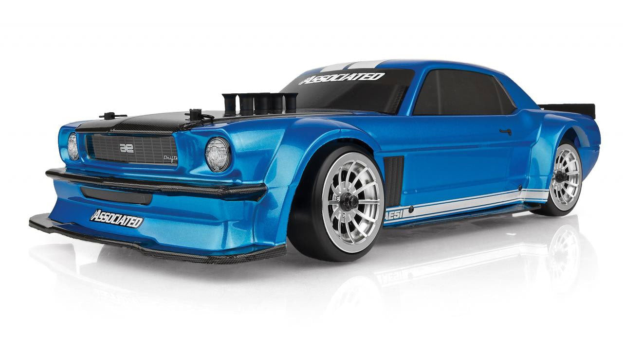Team Associated DC10 RTR Combo 1/10 Scale Electric Brushless RWD Drift Car with Battery and Charger - Blue