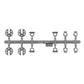 Team Associated RC10TC8 Shock Ball Ends and Spring Cups