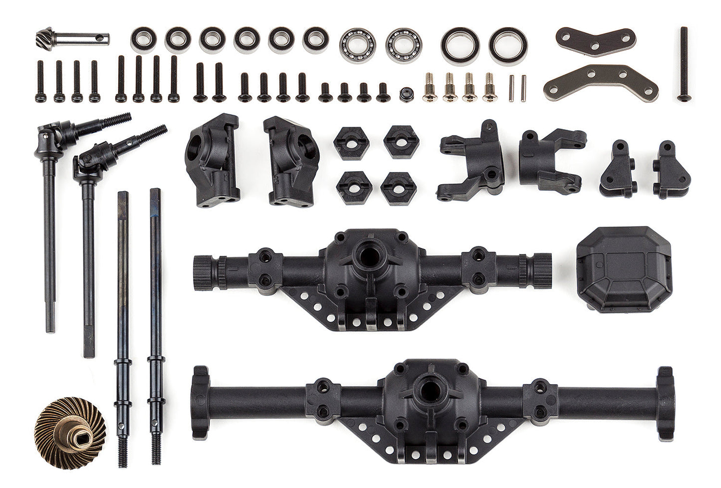 Team Associated Enduro Complete Axle Kit with Differentials and Hardware