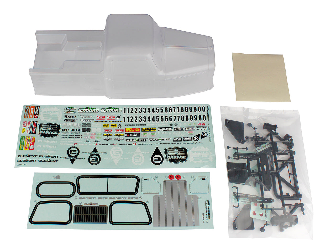 Team Associated Enduro Ecto Clear Body Set for 1/10 Scale Rock Crawlers