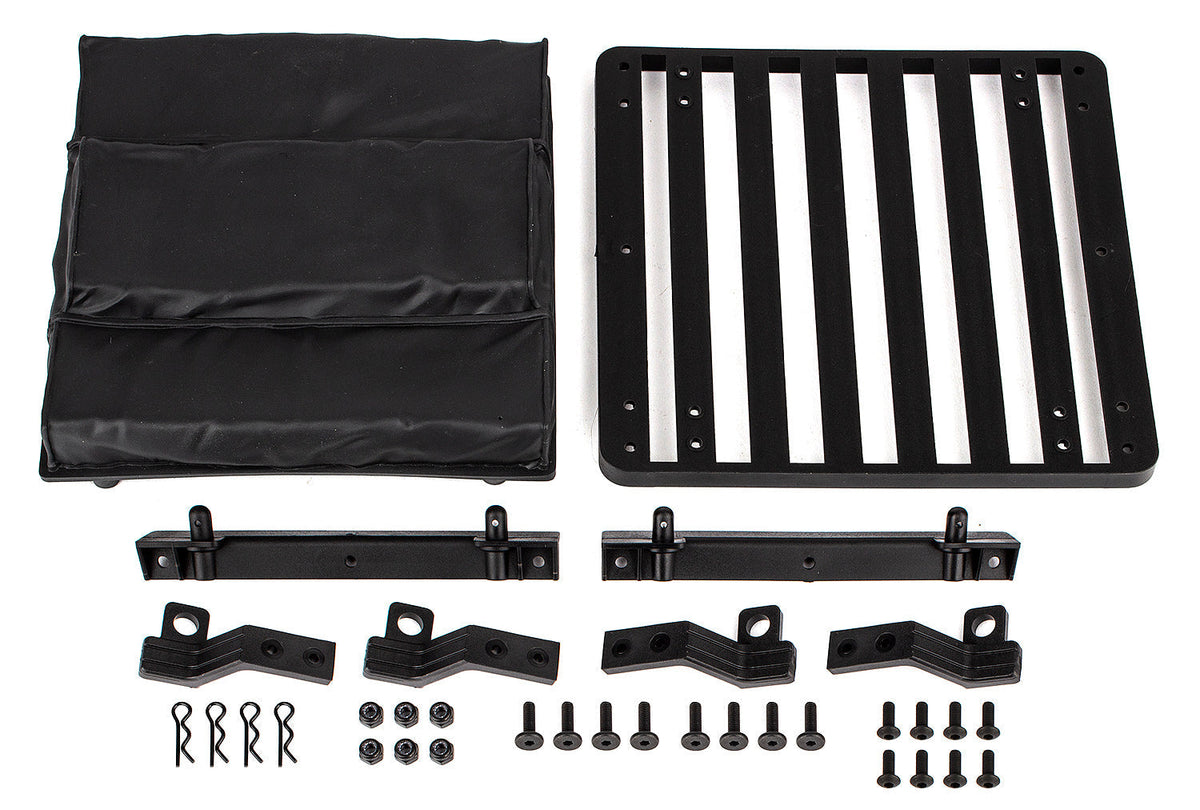 Team Associated Front Runner Bed Rack and Rooftop Tent Set for Knightrunner