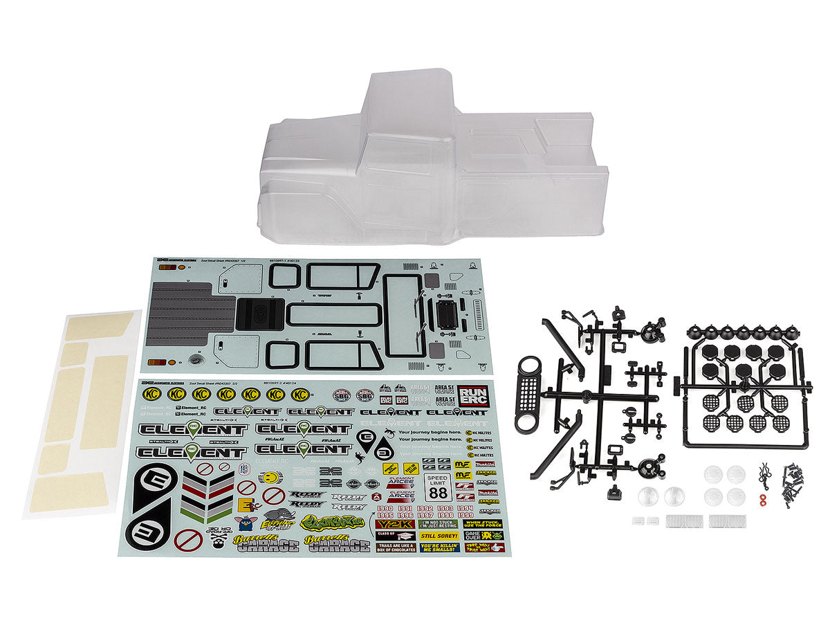 Team Associated Enduro Zuul Clear Body Set for Trail Trucks