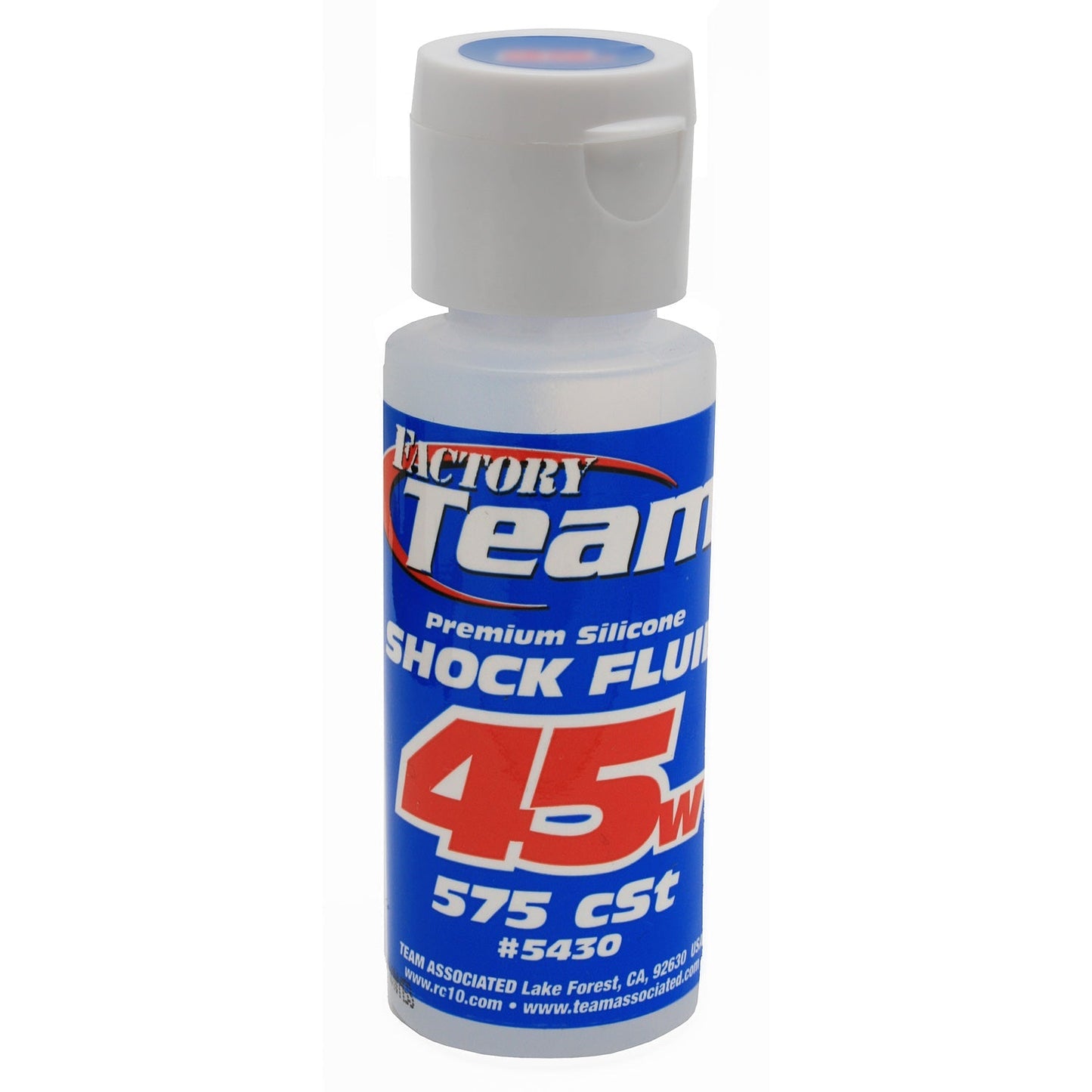 Team Associated 45 Weight Silicone Shock Oil 2oz RC Suspension Fluid