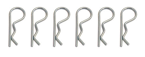 Team Associated Small Hood Pins Body Clips 6-Pack for RC Car Bodies