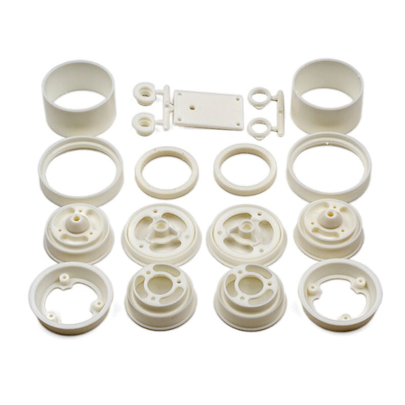 Team Associated RC10 Front and Rear Wheels Set - White
