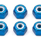 Team Associated 8-32 Blue Aluminum Locknuts 6-Pack for RC Vehicles