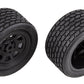 Team Associated SR10 Rear Wheels with Street Stock Tires Mounted