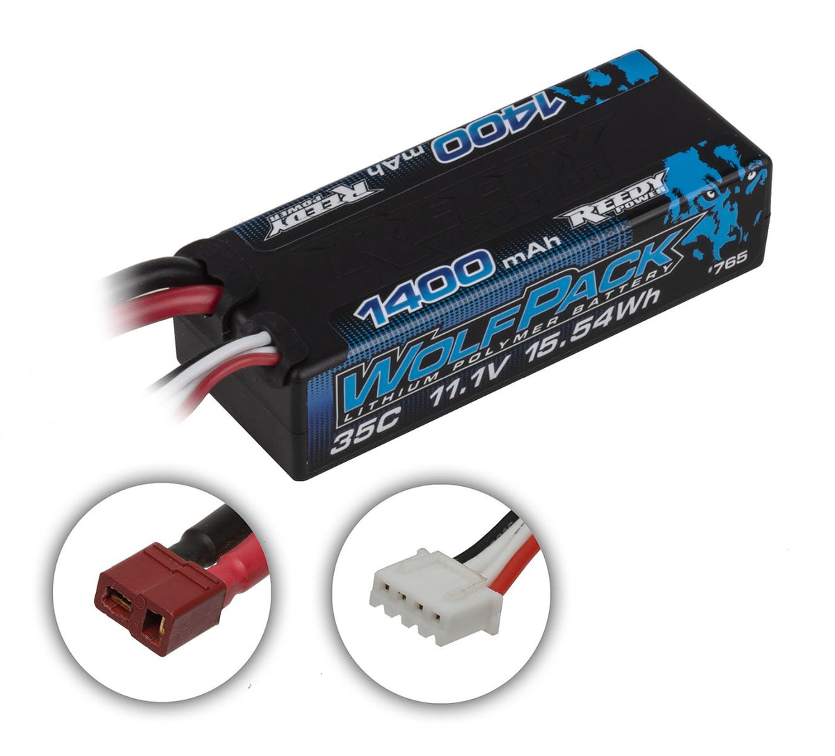 Team Associated WolfPack 3S 11.1V 1400mAh 35C LiPo Mini Battery