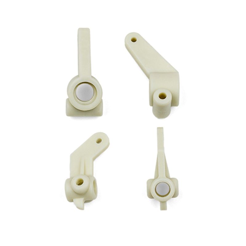 Team Associated Inline Steering Blocks and Rear Hub Carriers 0 Degree - White
