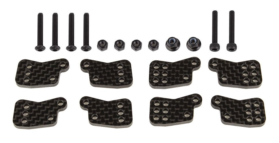 Team Associated RC8B4.1 Factory Team Carbon Rear Hub Tower Set