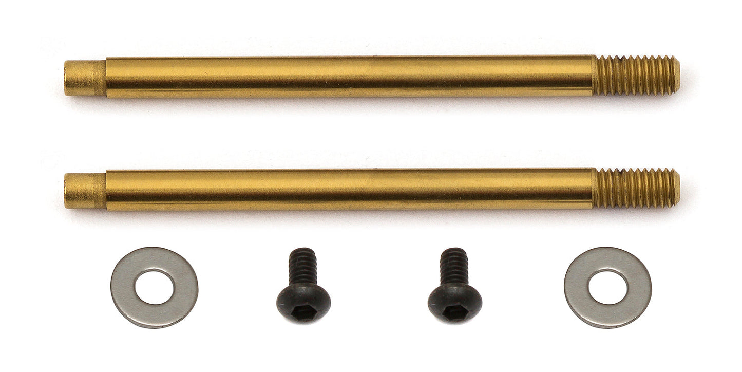 Team Associated 3x23mm Shock Shafts V2 TiN Coated - Premium Upgrade