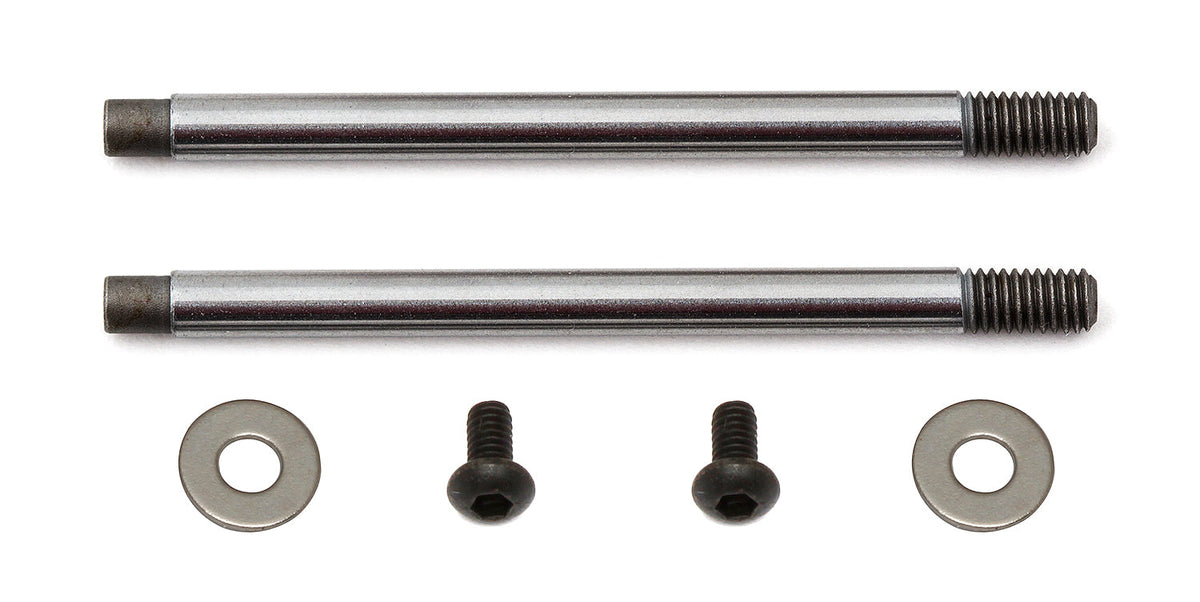 Team Associated Factory Team 3x23mm Shock Shafts V2 Chrome
