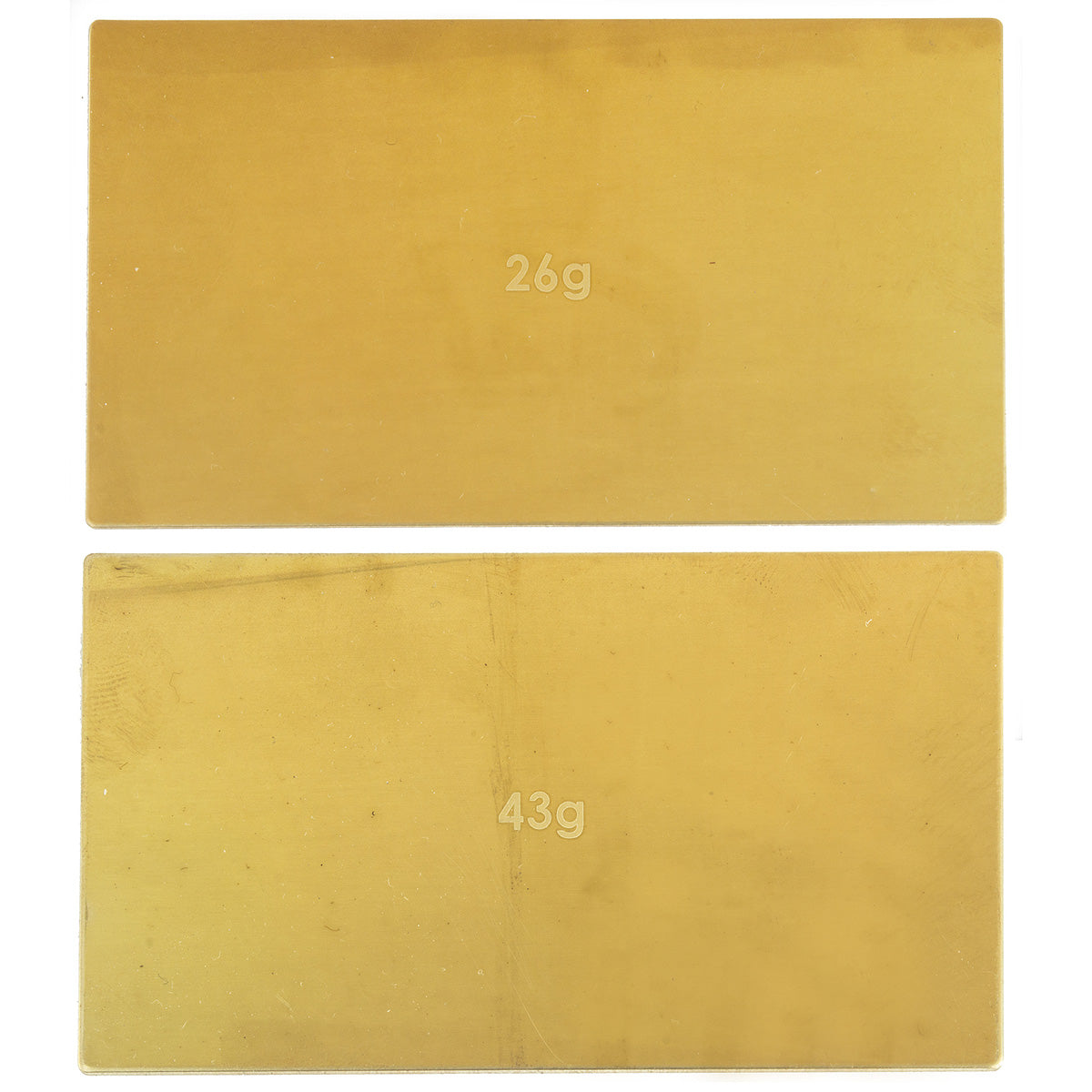 Team Associated B6 Brass Battery Weights - Under LiPo Weight Set