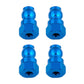 Team Associated 12mm Blue Aluminum Shock Bushings - Factory Team Upgrade