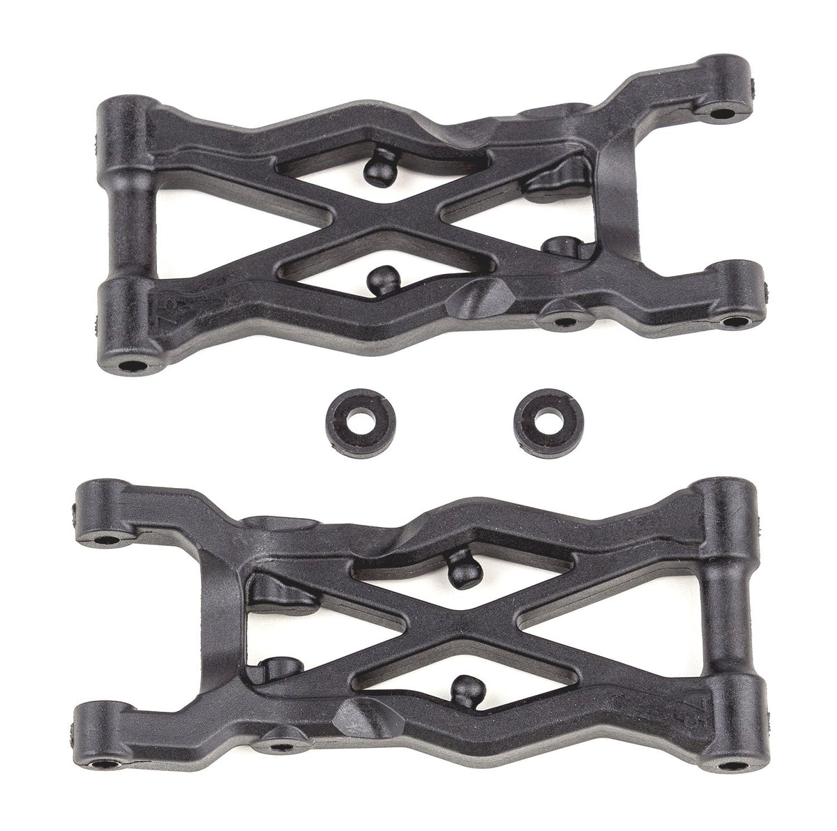 Team Associated RC10B6.2 Factory Team Rear Suspension Arms 75mm Carbon Fiber