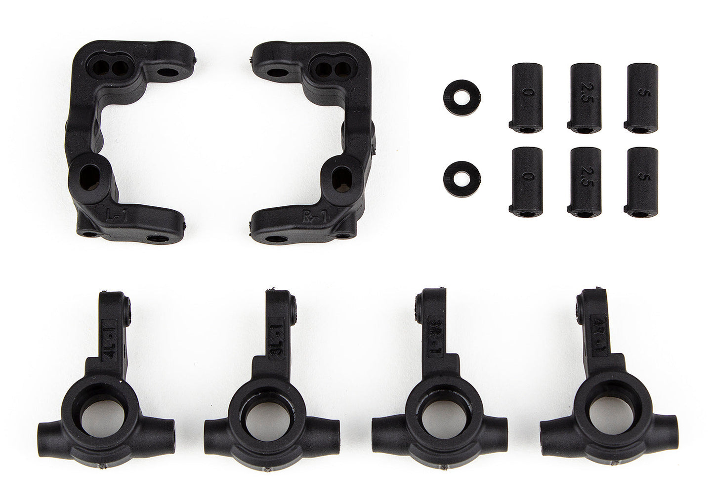 Team Associated RC10B6.4 1mm Scrub Caster and Steering Blocks