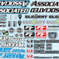 Team Associated AE Branding Decal Sheet