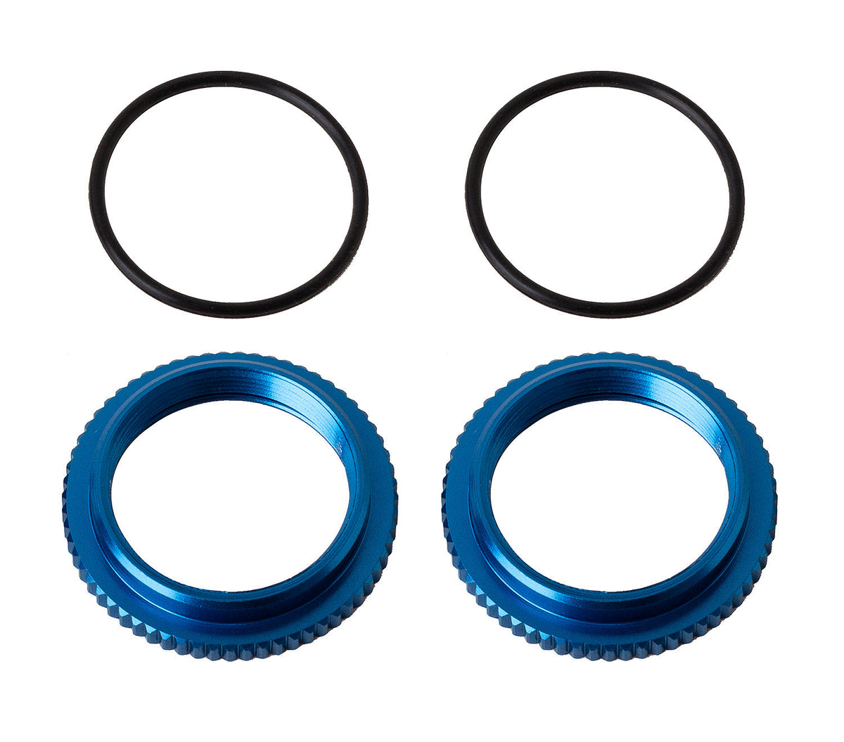 Team Associated 13mm Shock Collars Blue Aluminium B6.4
