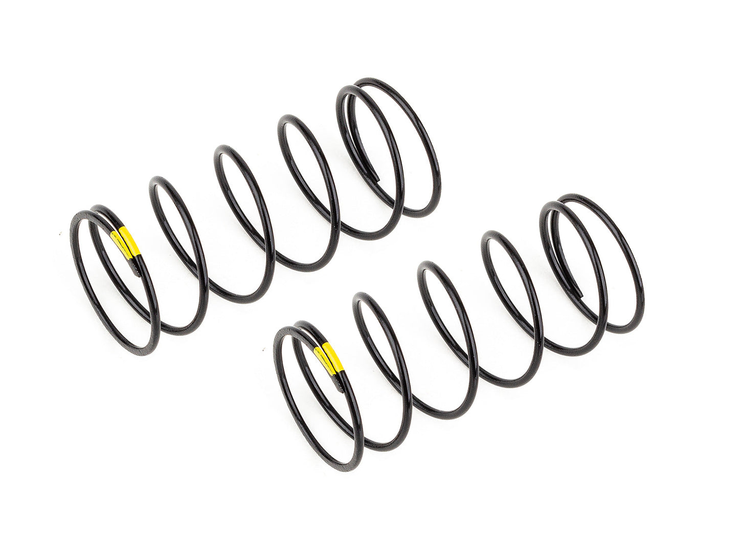 Team Associated 13mm Front Shock Springs Yellow 3.8lb/in L44 6.5T 1.2D B6.4
