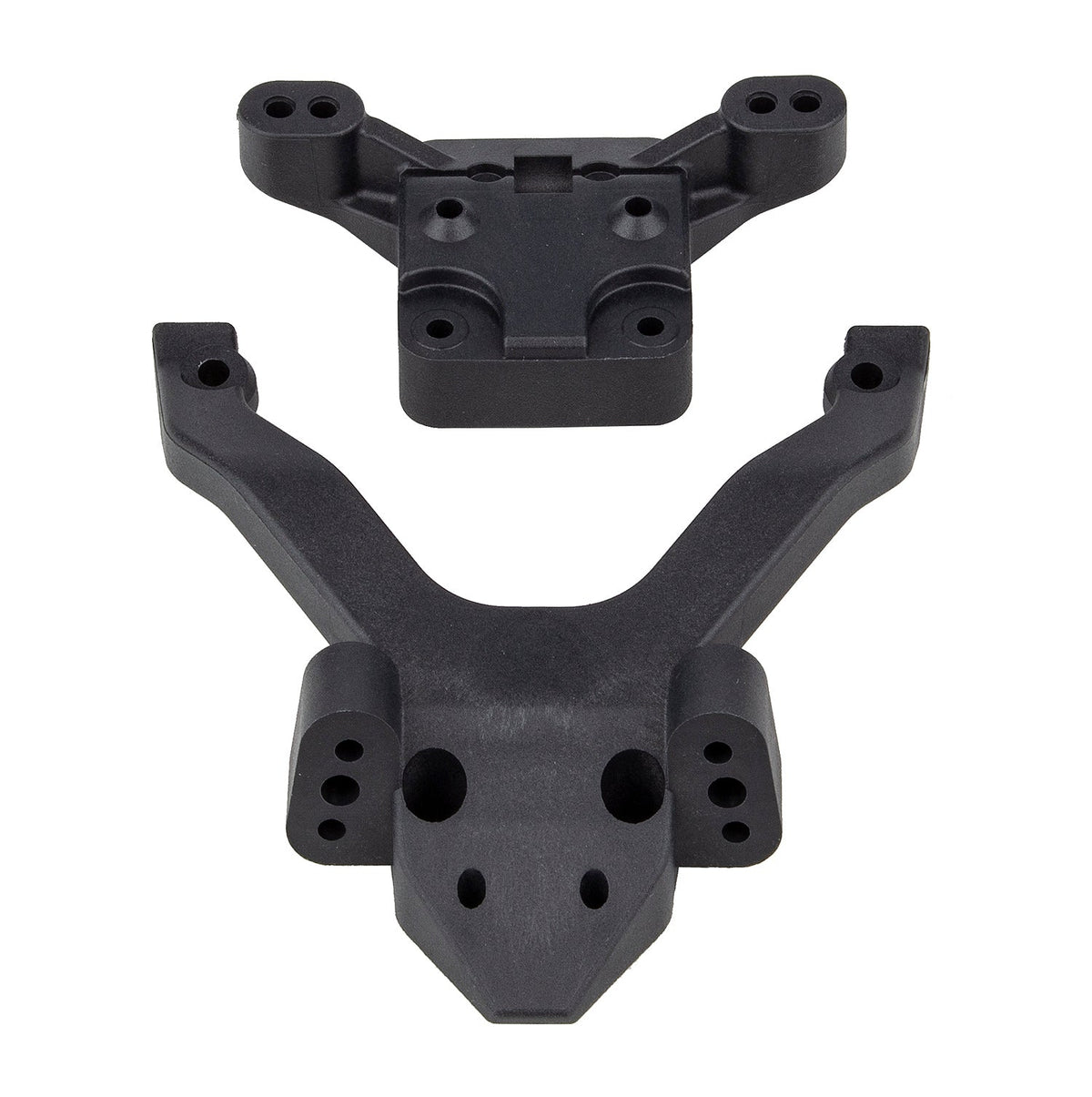 Team Associated RC10B6.4 Factory Team Top Plate and Ballstud Mount Carbon
