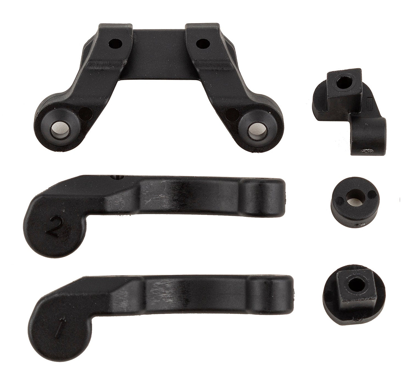 Team Associated RC10B6.4 Front Wing Mount Fan Mounts and Battery Brace Shim Set
