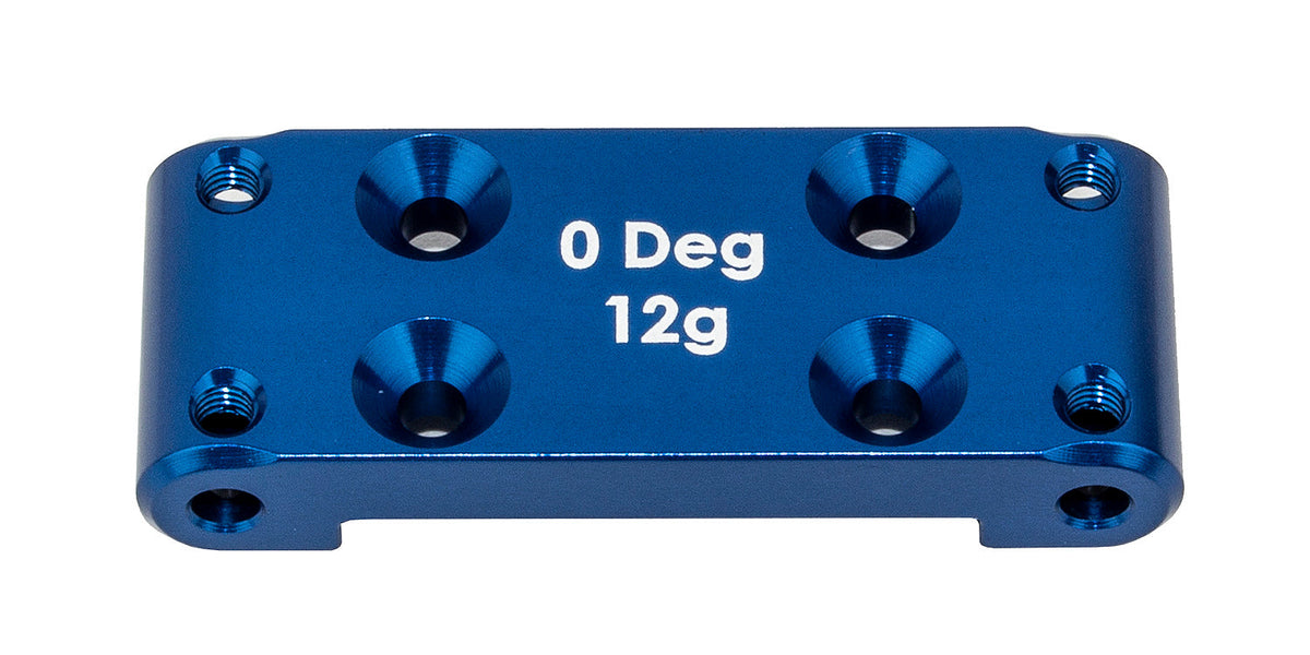 Team Associated RC10B6.4 Front Bulkhead (0 Degree) Blue Aluminum