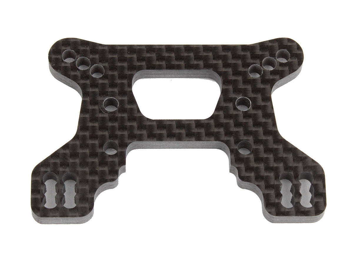 Team Associated RC10B74.1 Front Shock Tower 23mm Carbon Fiber