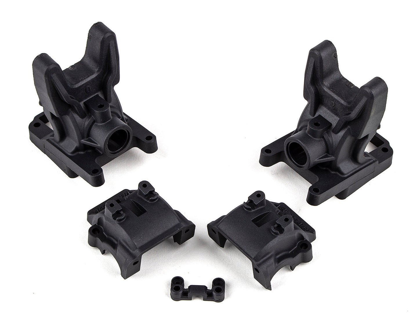 Team Associated RC10B74.2 Factory Team Front Gearboxes Carbon 0 and 2 Diff Heights