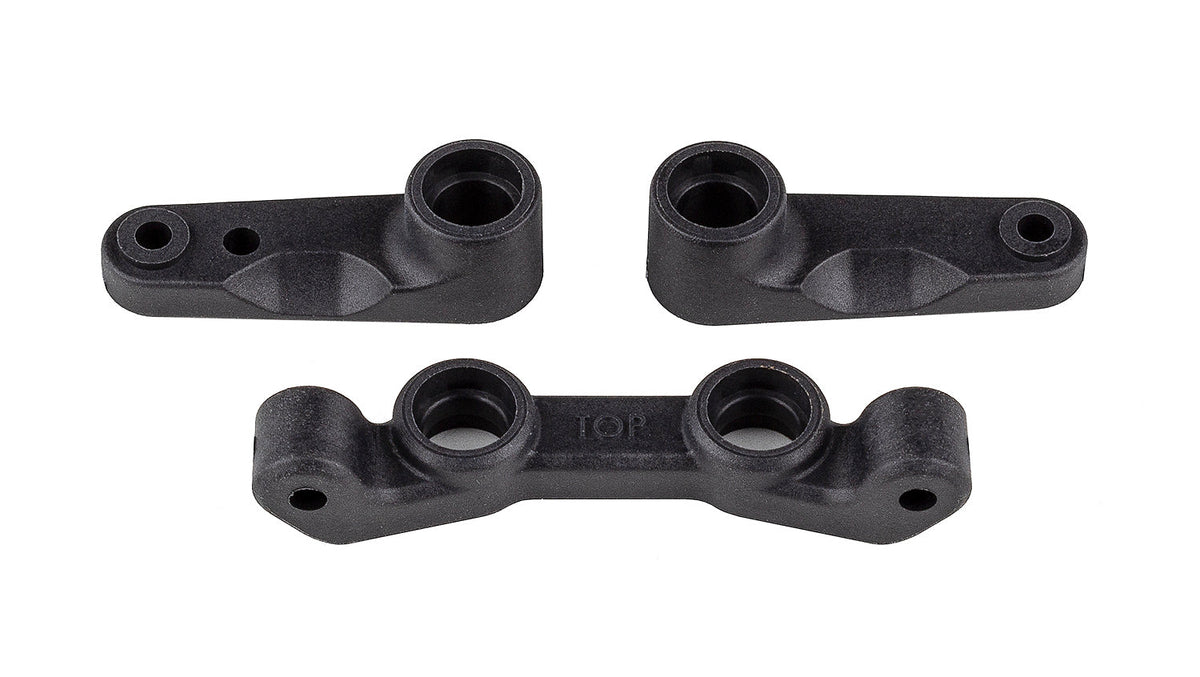 Team Associated RC10B7 Factory Team Carbon Steering Bellcrank and Rack Set