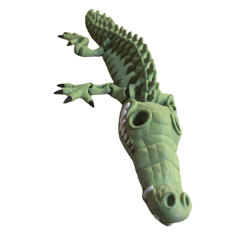 3-Color Skeleton Crocodile (Articulated) (Adult)