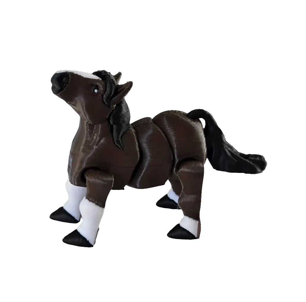 Articulated Horse Keychain V1 (KEC3D)