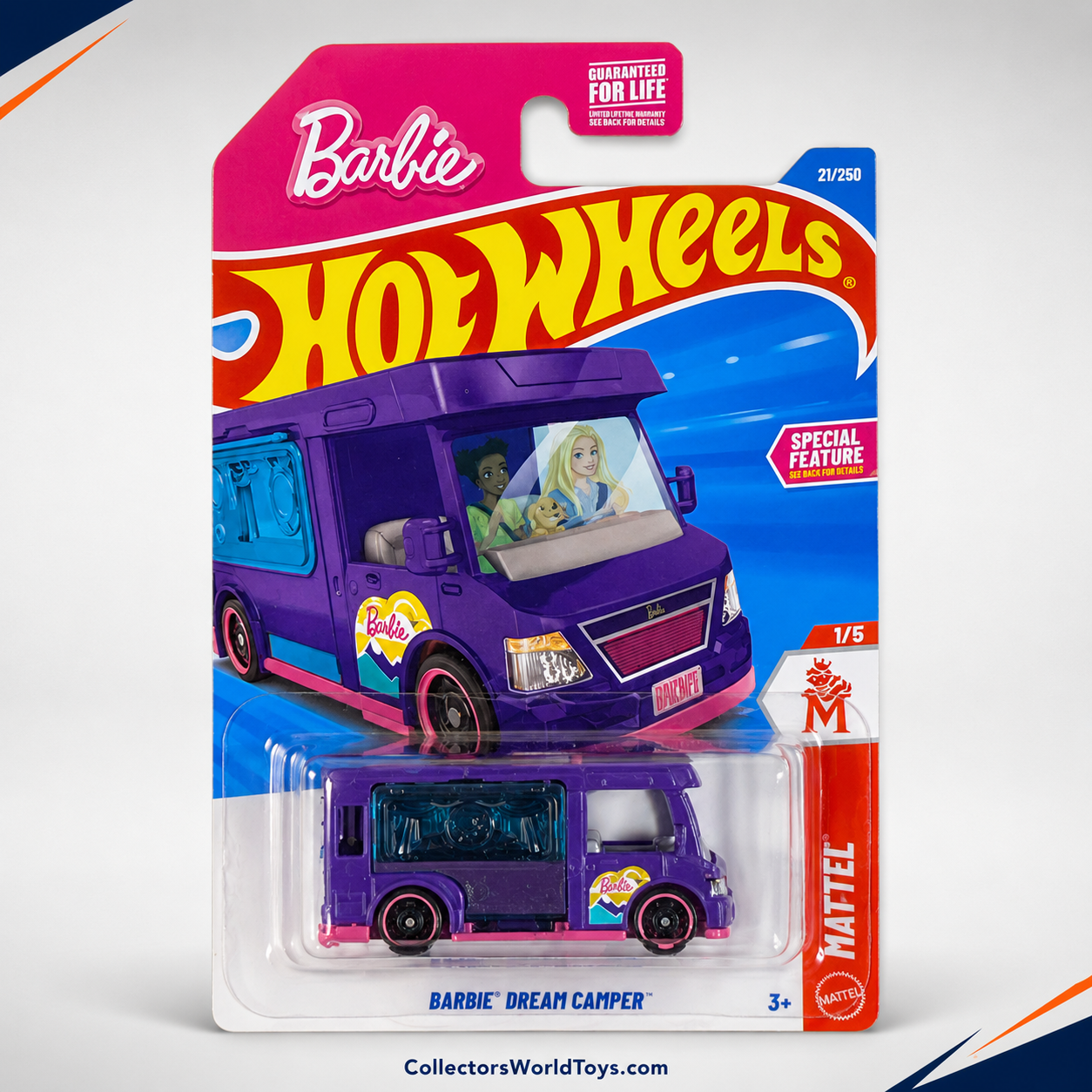 Hot Wheels Barbie Dream Camper | Mattel Series 1/5 - 21/250