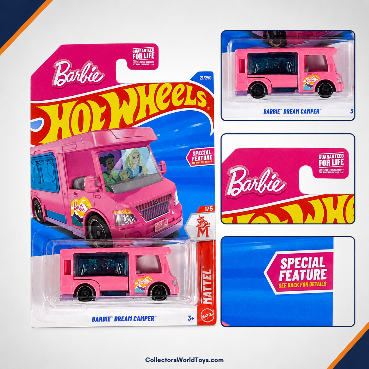 Hot Wheels Barbie Dream Camper | Mattel Series 1/5 - 21/250