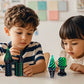 6 Pack Spiral Cone Fidget Toys 3D Printed Impossible Passthrough Pyramid Pillar Gourd Helix Screw Toys for Anxiety Relaxing