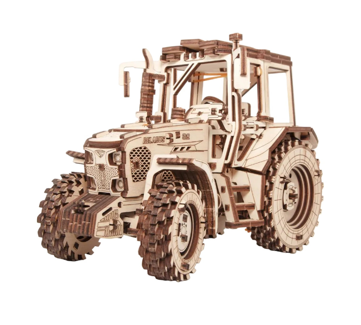 BELARUS-82 Tractor — Mechanical Wooden Model, 269 Pieces