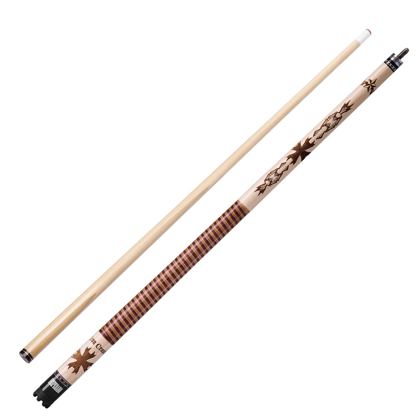 Viper by GLD Products Desperado 58 2-Piece Billiard/Pool Cue, Iron Cross, 18 Ounce,Tan,50-1006-18