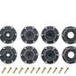Louise R/C MT-Rock Soft 1/10 2.8" Monster Truck Belted Tires, Removable Hex (12/14/17mm)