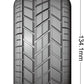 Louise R/C MT-Rocket Soft 1/10 2.8" Monster Truck Belted MFT Tires, Bead-Lock (Removable Hex)