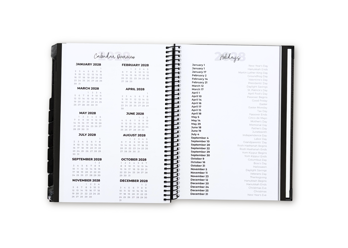 2027 Velvet Floral Weekly Planner Premium Bundle