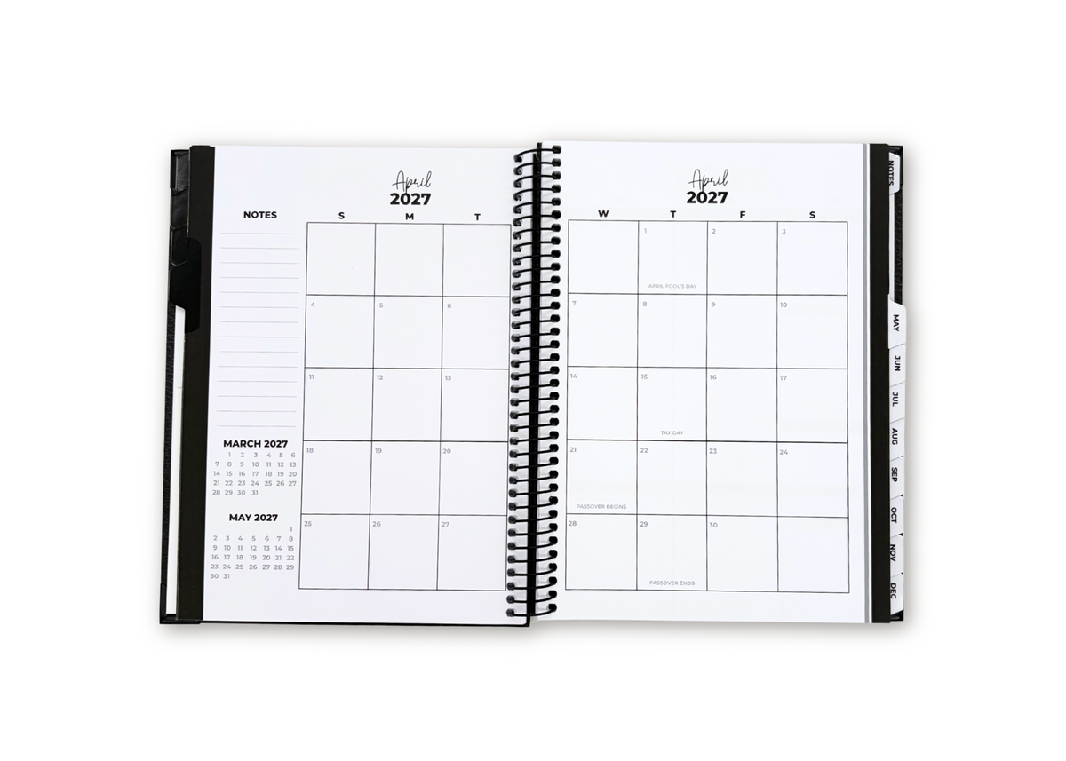 2027 Velvet Floral Weekly Planner Premium Bundle