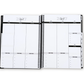 2027 Black Leather Look Weekly Planner Premium Bundle