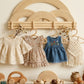 Montessori Rainbow Wall Hanger  |  Rattan Wall Rack | Boho Nursery Wall Hooks for Kids