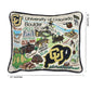 Boulder, University of Colorado Collegiate Embroidered Pillow by CatStudio