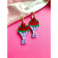 Bouquet of Roses Acrylic Earrings