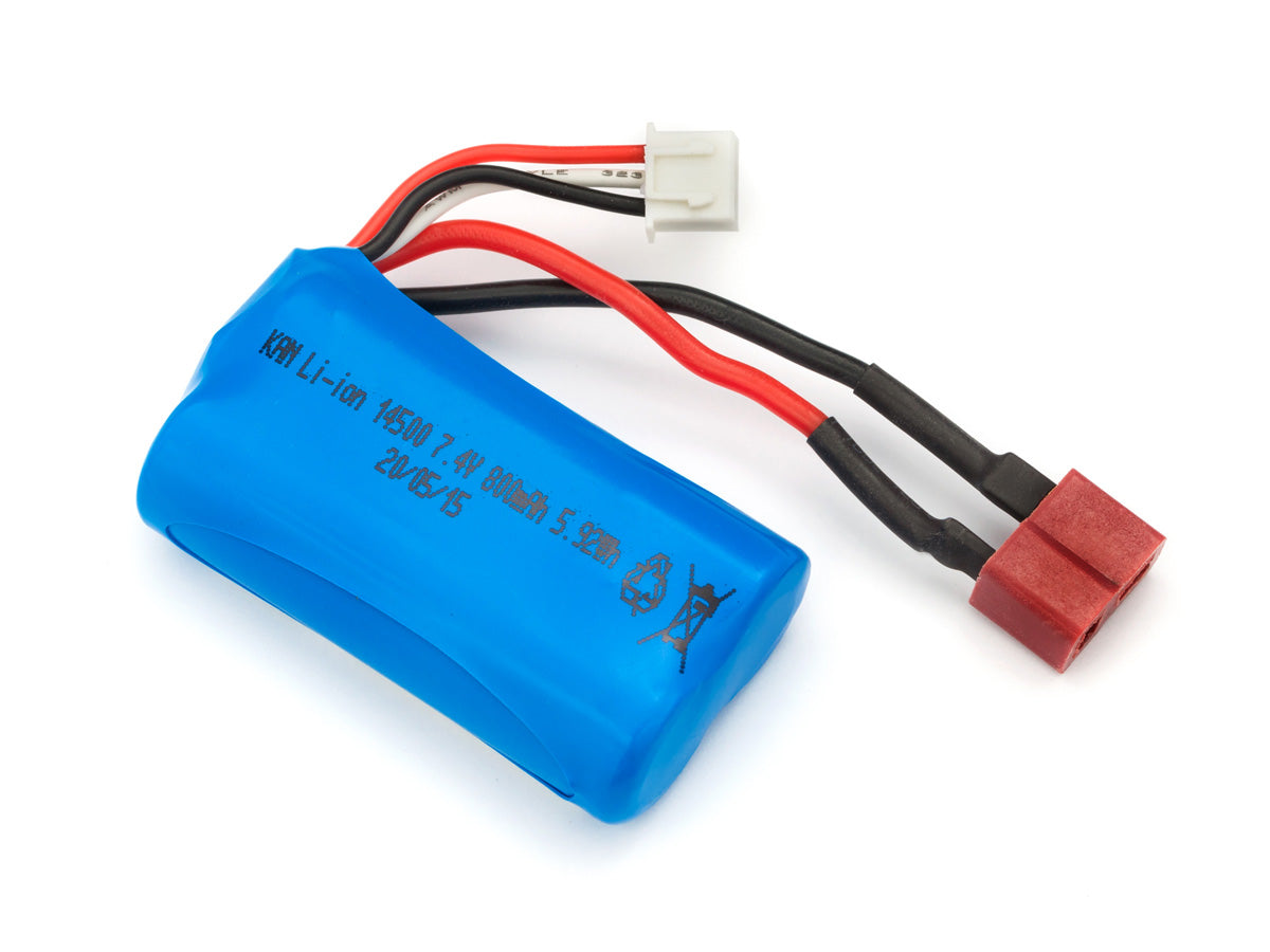 BlackZon Slyder Li-Ion Battery Pack 7.4V 800mAh w/ T-Plug - OEM Replacement - 540037