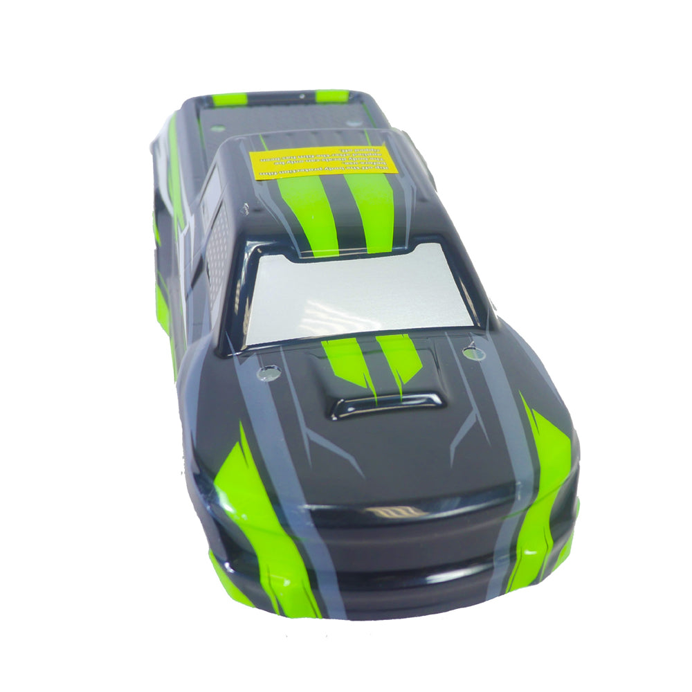 BlackZon Slyder Pre-Painted Body Shell - Black/Green - 540039