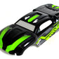 BlackZon Slyder ST Pre-Painted Body Shell - Black/Green - 540092