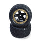 BlackZon Slyder ST Assembled Wheels & Tires (Black/Gold) - OEM Replacement - 540095