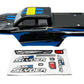 BlackZon Slyder MT Pre-Painted Body Shell - Black/Blue - 540106