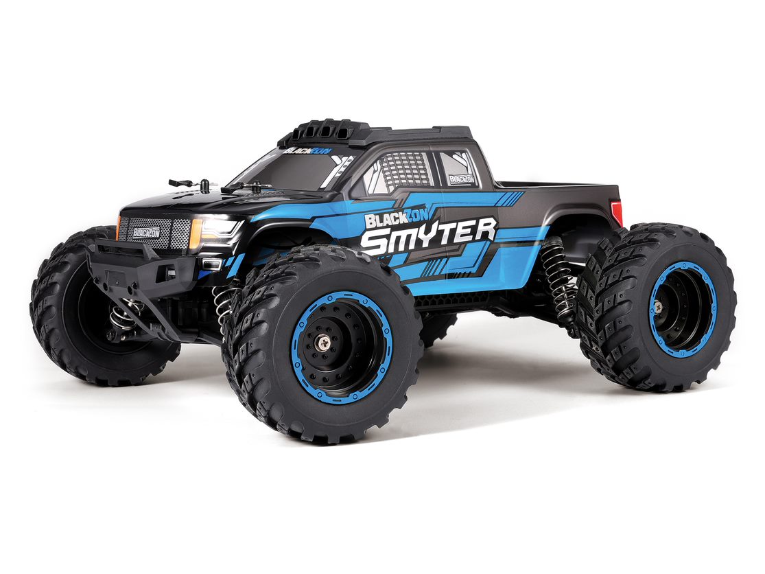 BlackZon Smyter MT 1/12 Scale 4WD Electric Monster Truck RTR (Blue)